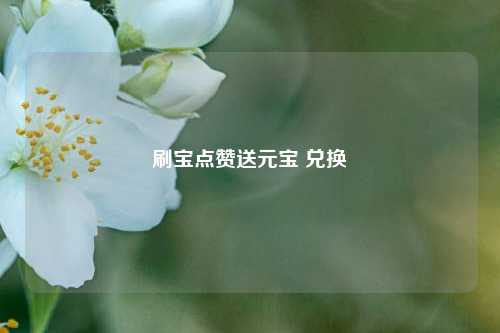 刷宝点赞送元宝 兑换